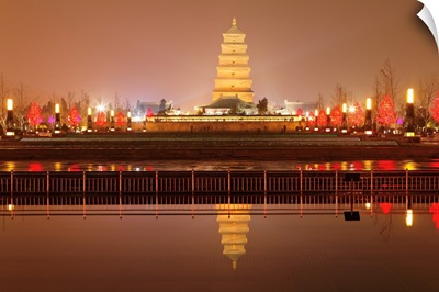 The Big Wild Goose Pagoda as Viewed from the NorthSquare Waterpark