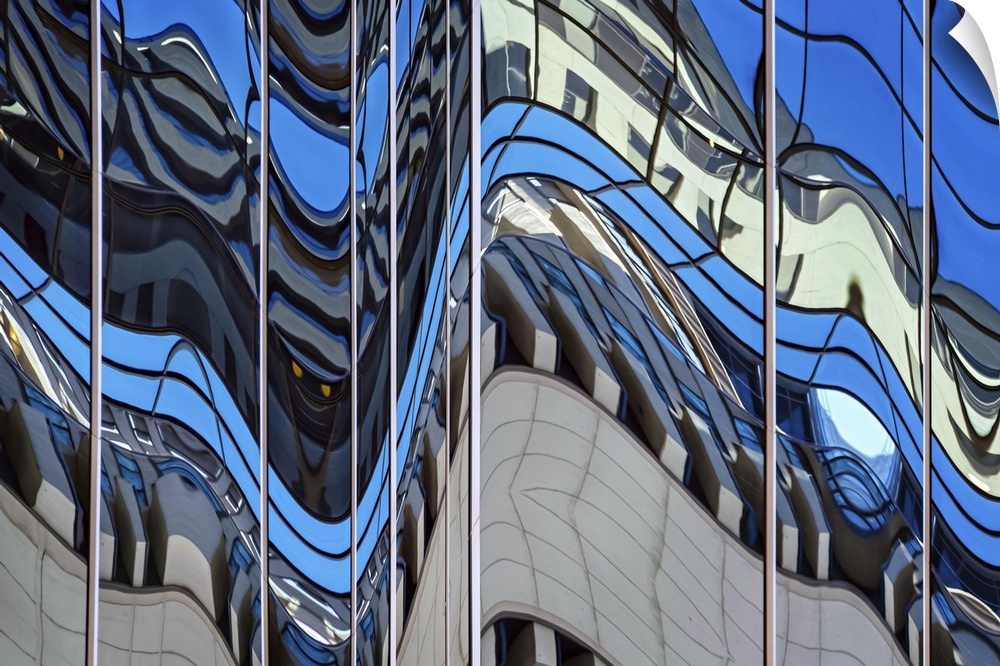 Abstract closeup of a building in Calgary, BC, Canada.