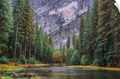 Yosemite Merced River Wide View