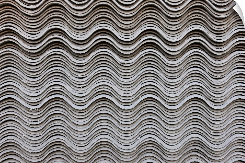 Stacked tiles, Kunming, China.