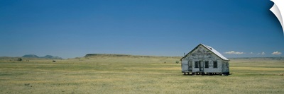 Abandoned house on a landscape, Prairie