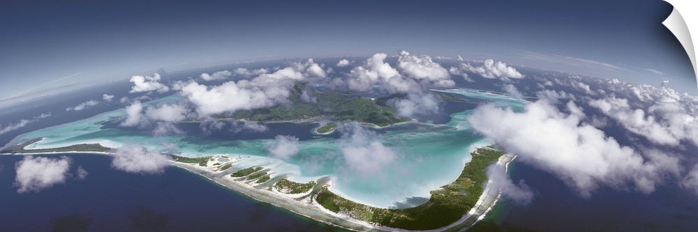 Aerial Bora Bora French Polynesia