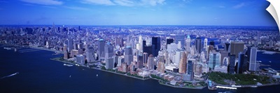 Aerial Lower Manhattan New York NY