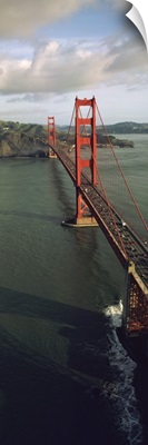 Aerial view of a bridge, Golden Gate Bridge, San Francisco, California
