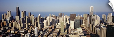 Aerial view of a city, Chicago, Illinois