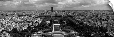 Aerial view of a city, Eiffel Tower, Paris, Ile-de-France, France