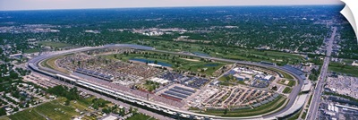 Aerial view of a city, Indianapolis Motor Speedway, Indianapolis, Indiana