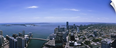 Aerial view of a city, Miami, Florida