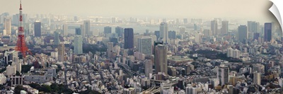 Aerial view of a city, Mori Tower, Roppongi Hills, Tokyo Prefecture, Japan