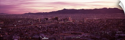 Aerial view of a cityscape, El Paso, Texas-Mexico Border