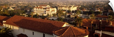 Aerial view of a cityscape, Santa Barbara, California,