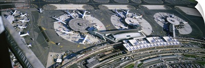 Aerial view of an airport, Newark International Airport, Newark, New Jersey