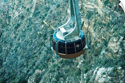 Aerial view of an overhead cable car, Riverside County, California