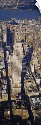 Aerial view of Empire State Building, Manhattan, New York City, New York State