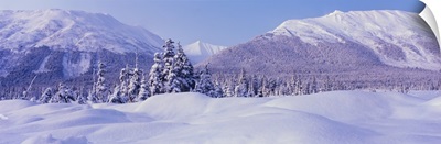 Alaska, Chugach Mountains, winter