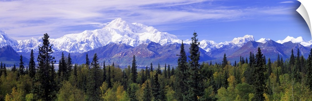 The worlds highest mountain, formerly known as Mt. McKinley, is a stunning landmark in the Alaskan landscape. Denali tower...