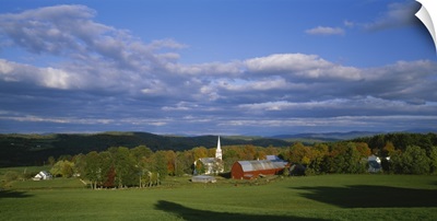 Barn in a field, Vermont, New England
