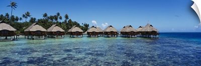 Beach huts on water, Bora Bora, French Polynesia