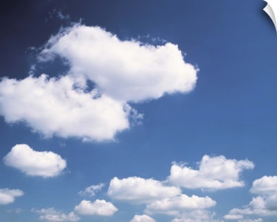 Blue sky and cumulus clouds II