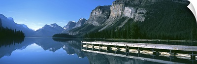 Boat Dock Maligne Lake Jasper National Park Alberta Canada