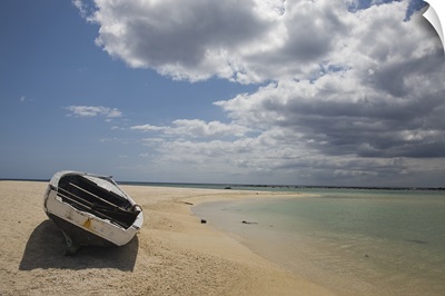 Boat on the beach, Flic En Flac, Mauritius
