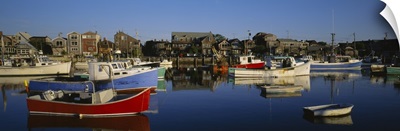 Boats at a harbor, Cape Ann, Massachusetts