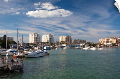 Boats at a harbor, Clearwater Beach, Pinellas County, Florida