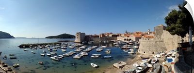 Boats in the sea, Old City, Dubrovnik, Croatia