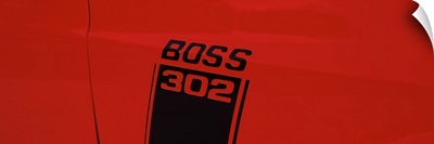Boss 302 Emblem on a car