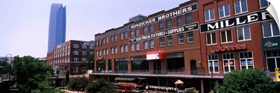 Bricktown Mercantile building along the Bricktown Canal, Oklahoma City, Oklahoma