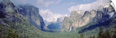 Bridal Veil Falls El Capitan Yosemite National Park CA