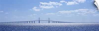 Bridge across a bay, Sunshine Skyway Bridge, Tampa Bay, Florida