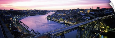 Bridge across a river, Dom Luis I Bridge, Duoro River, Porto, Portugal