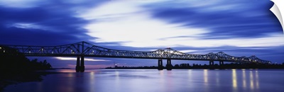Bridge across a river, Mississippi River, Natchez, Mississippi
