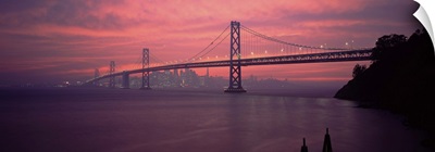 Bridge across a sea Bay Bridge San Francisco California
