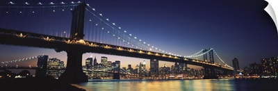 Bridge across the river, Manhattan Bridge, Lower Manhattan, New York City, New York State