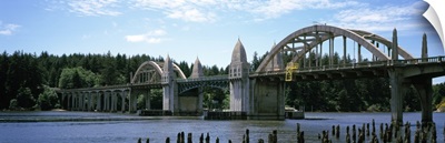 Bridge across the river Siuslaw River Bridge Siuslaw River Florence Oregon