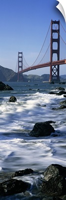 Bridge across the sea, Golden Gate Bridge, Baker Beach, San Francisco, California