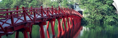 Bridge Hoan Kiem Lake Hanoi Vietnam