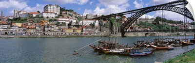 Bridge over a river, Dom Luis I Bridge, Douro River, Porto, Douro Litoral, Portugal