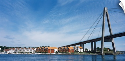 Bridge with a city in the background Stavanger Rogaland County Norway