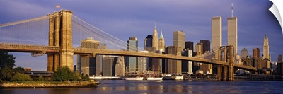 Brooklyn Bridge Skyline New York City NY