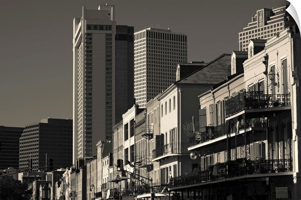Buildings along a street, French Quarter, New Orleans, Louisiana, USA