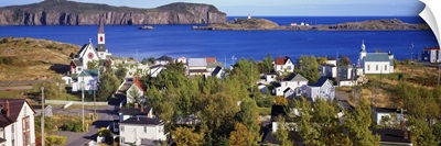 Buildings at the coast, Trinity Bay, Trinity, Newfoundland Island, Newfoundland and Labrador Province, Canada