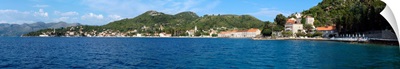 Buildings at the waterfront, Adriatic Sea, Lopud Island, Dubrovnik, Croatia