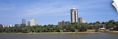 Buildings at the waterfront, Arkansas River, Tulsa, Oklahoma, USA 2012
