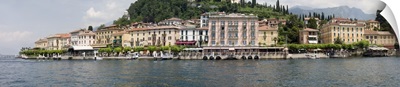 Buildings at the waterfront Lake Como Bellagio Como Lombardy Italy