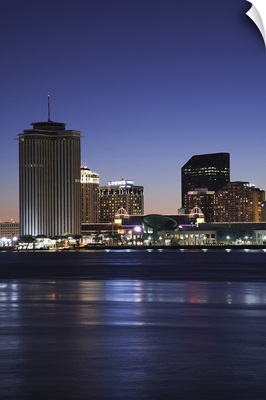 Buildings at the waterfront, Mississippi River, New Orleans, Louisiana