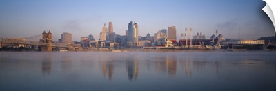 Buildings at the waterfront, Ohio River, Cincinnati, Ohio