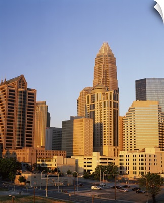Buildings in a city, Charlotte, Mecklenburg County, North Carolina,